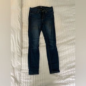 Paige Dark Denim Skinny Hoxton Ankle Jeans